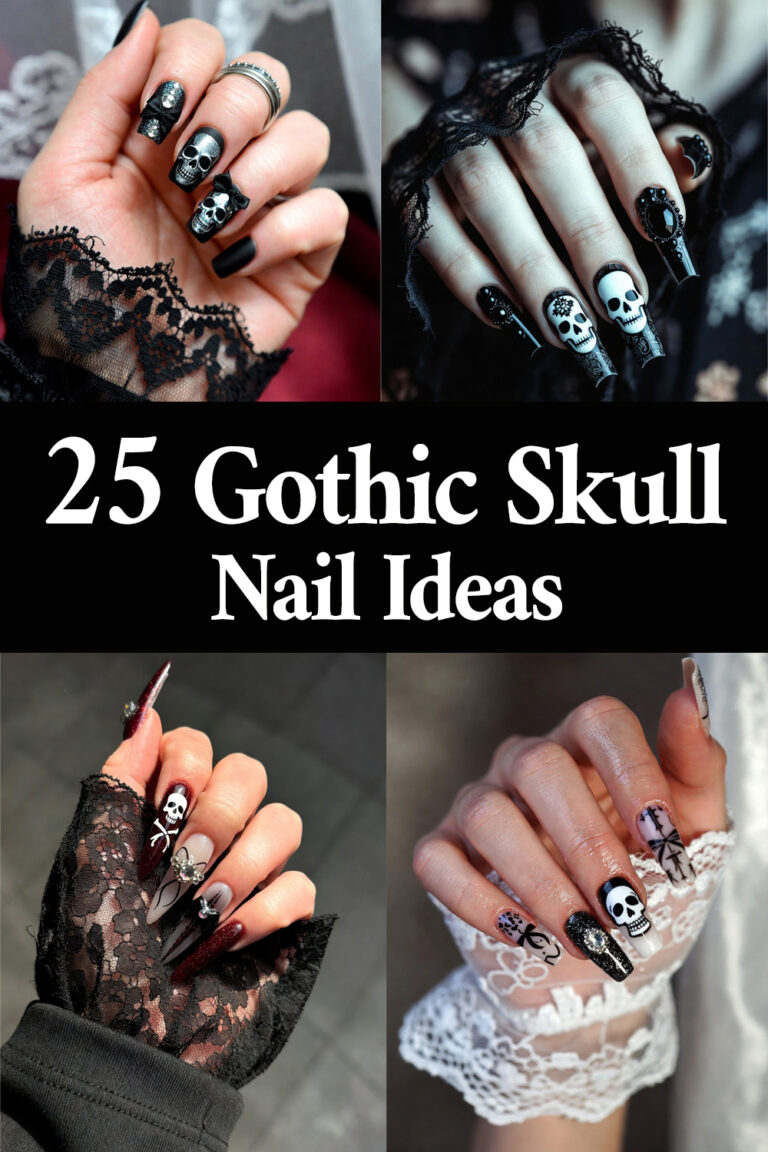 25 Gothic Skull Nail Designs to Inspire You