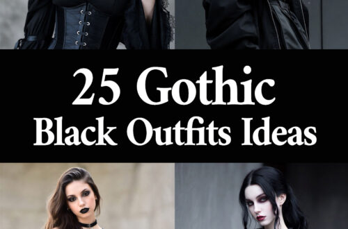 gothic black outfit ideas