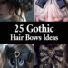 gothic hair bows ideas