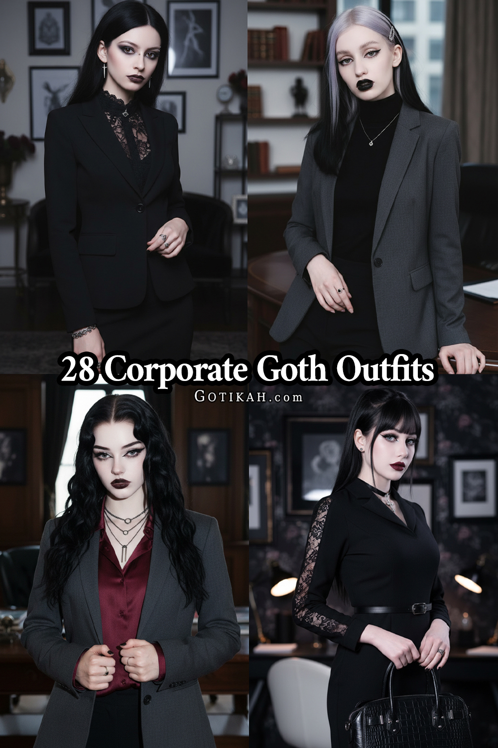 corporate goth outfits ideas