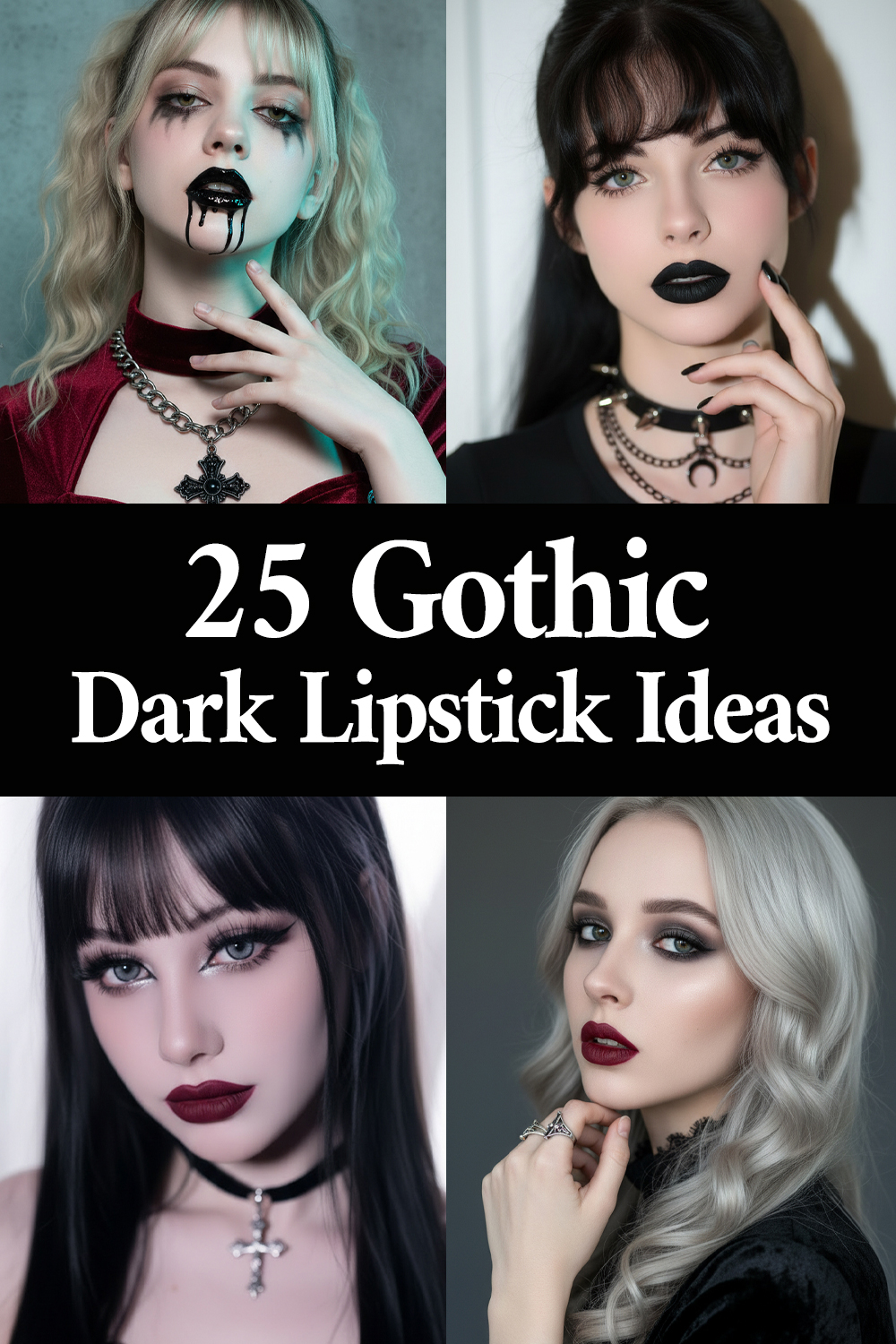 gothic dark lipstick ideas