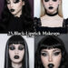 black lipstick makeup ideas