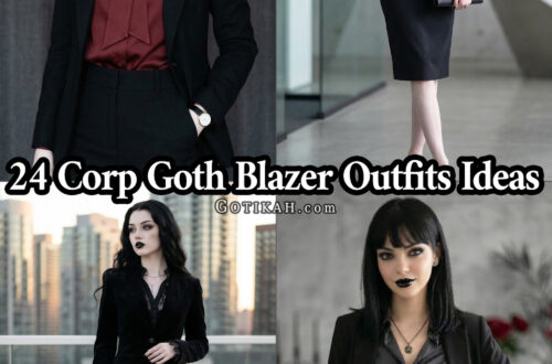 corporate goth outfits with blazers ideas