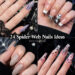 spider web nails ideas
