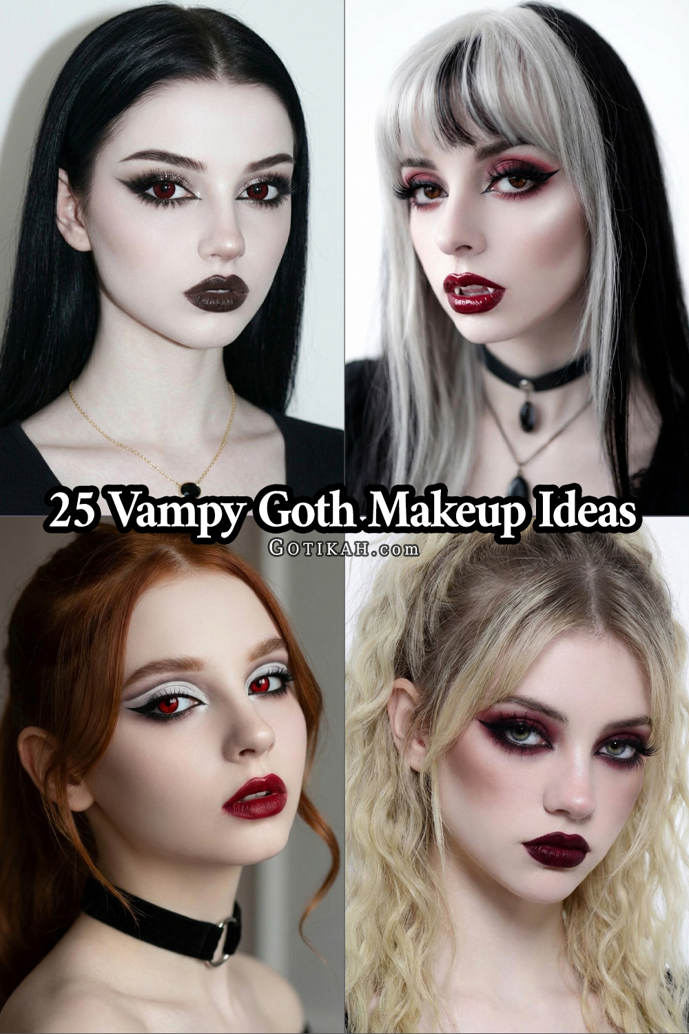 vampy goth makeup ideas